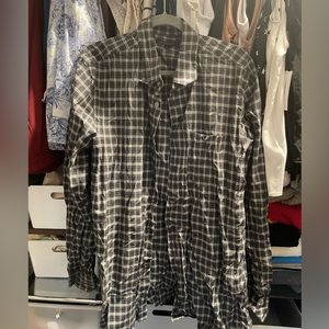 John Varvatos Button Down — checkered